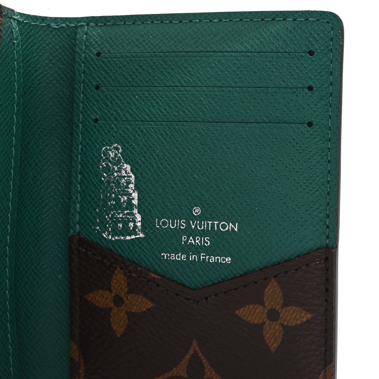Louis Vuitton Monogram Macassar Pocket Organizer NM Borneo Green 6 of 7