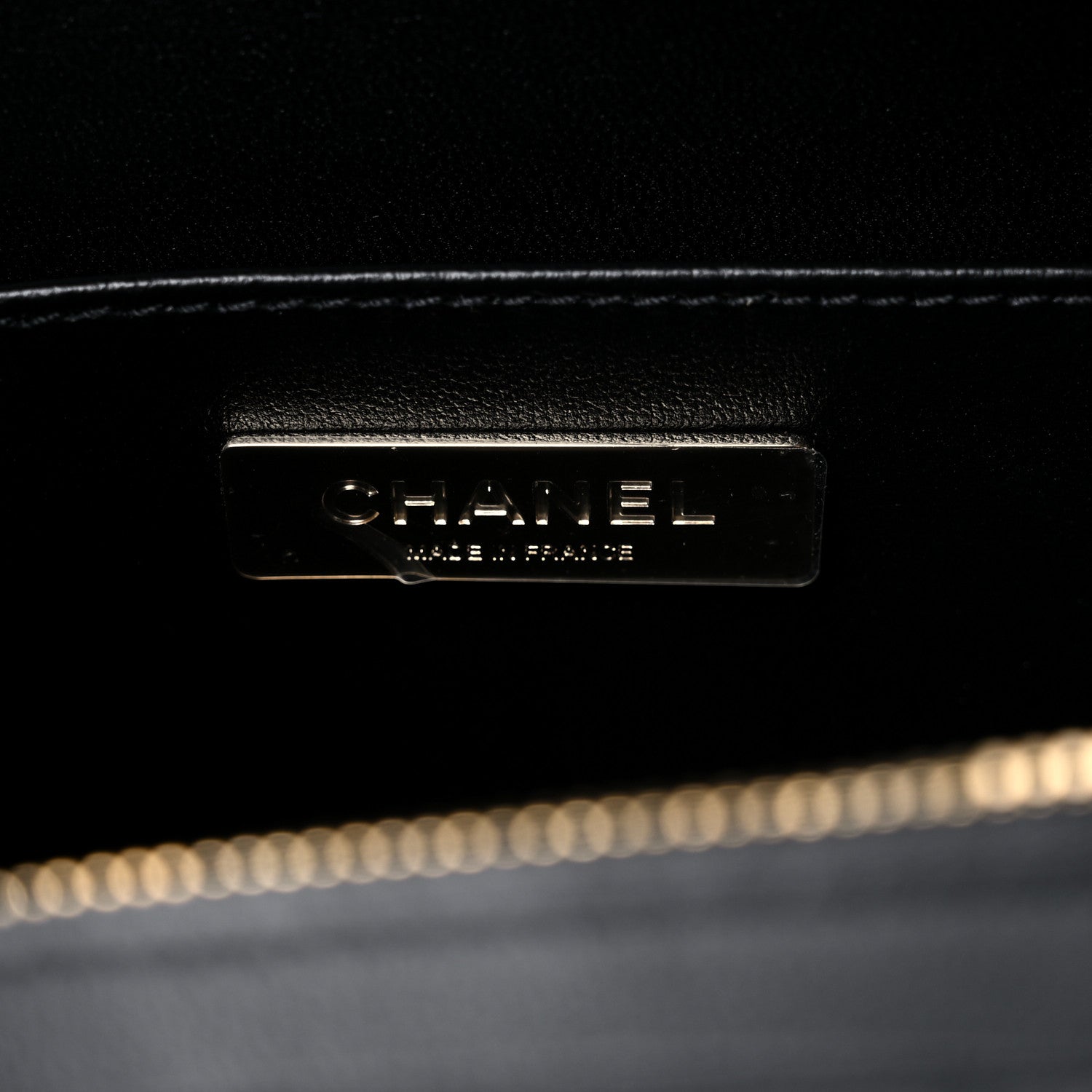 Chanel Calfskin Quilted Studded Square Vanity Case Black 6 of 10