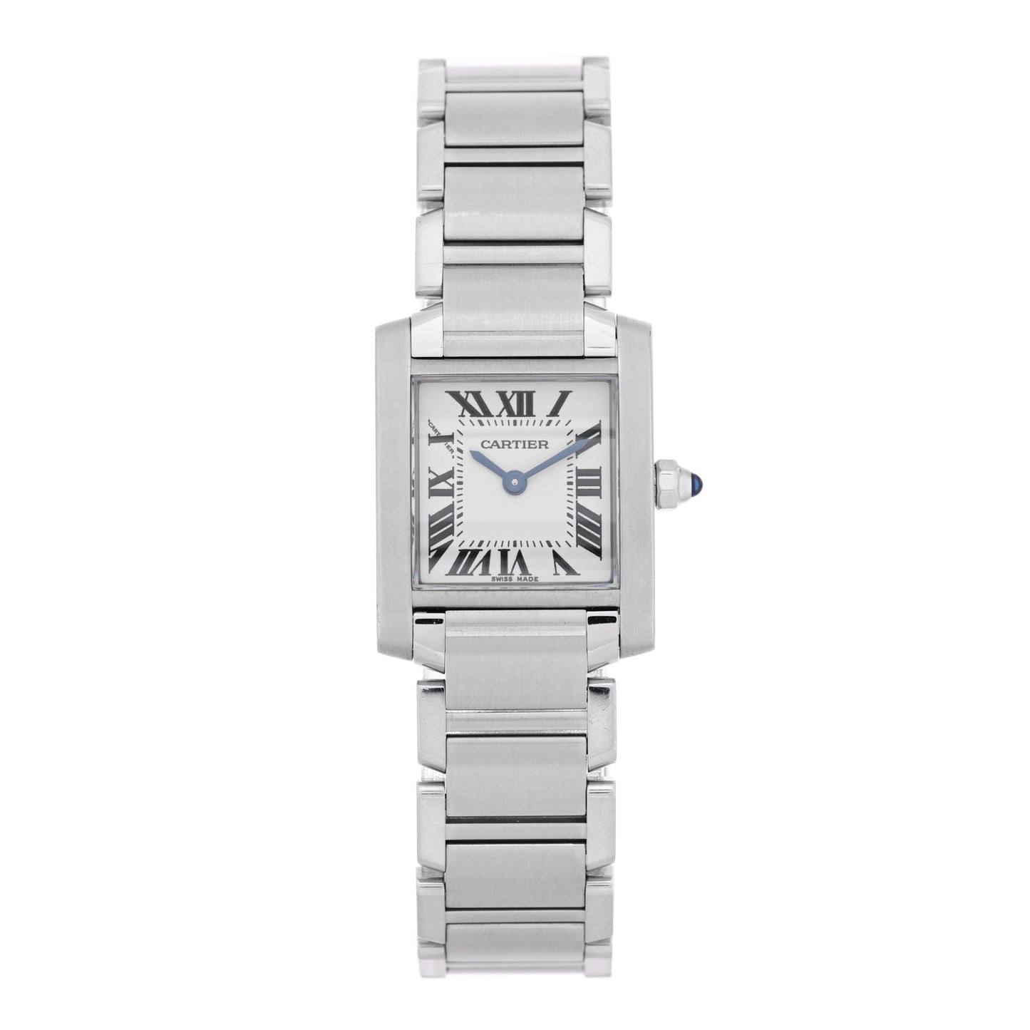 Stainless Steel 20mm Tank Francaise Quartz Watch