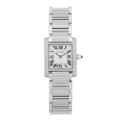 Cartier Stainless Steel 20mm Tank Francaise Quartz Watch 1 of 4