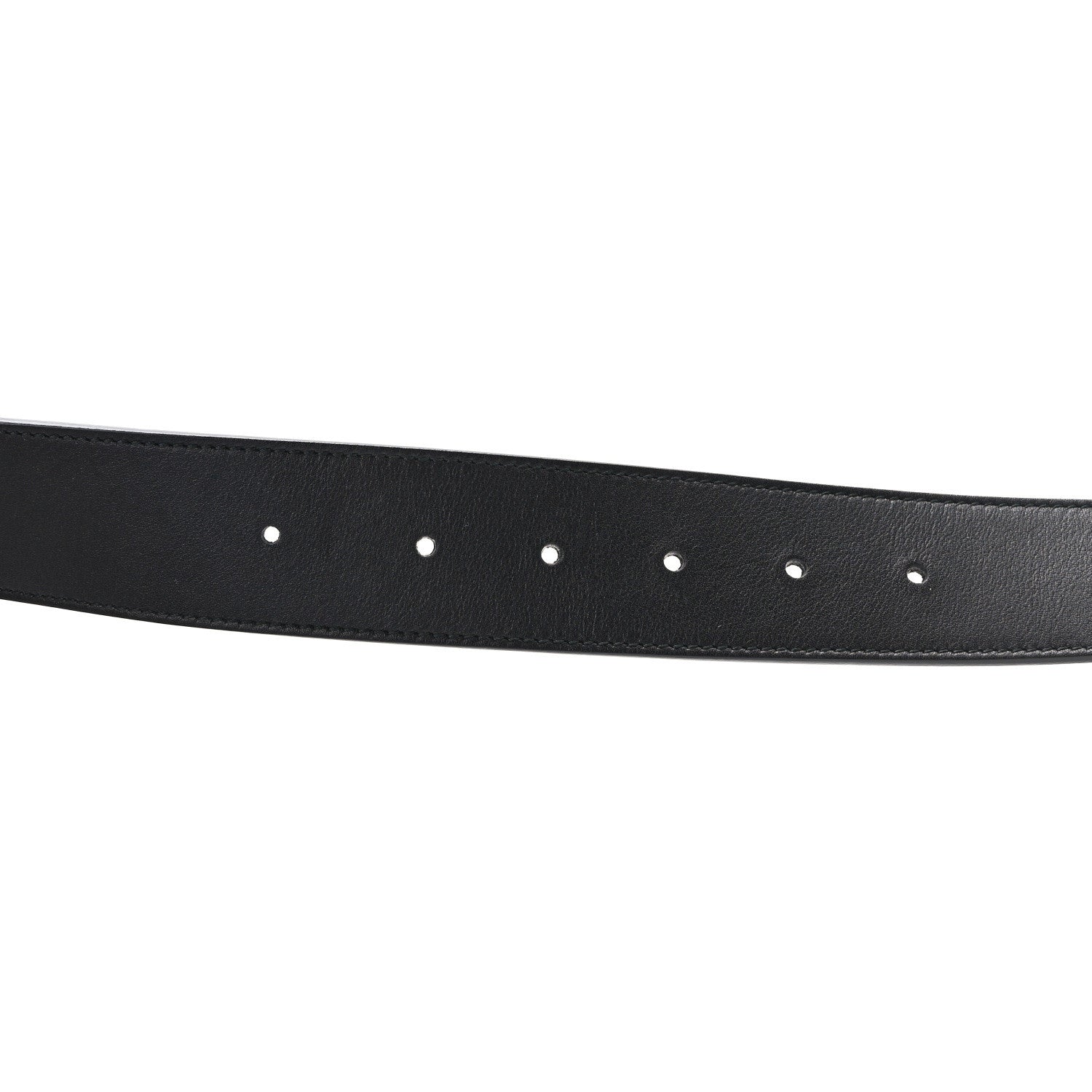 Gucci Moon Calfskin Pearl Double G 40mm Belt 85 34 Black Cream 4 of 4