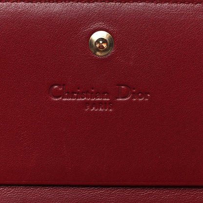 Christian Dior Patent Cannage Mini Lady Dior Wallet Cherry Red 7 of 12