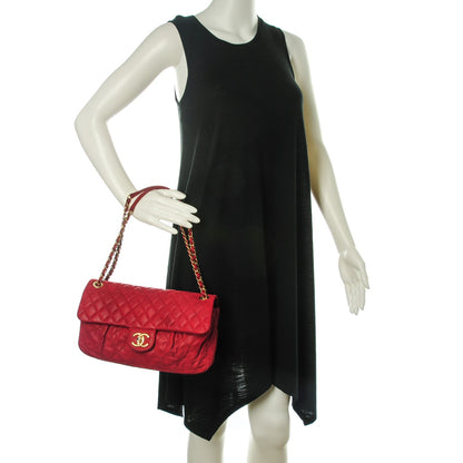 Chanel Iridescent Calfskin Quilted Large Chic Quilt Flap Red 2 of 9