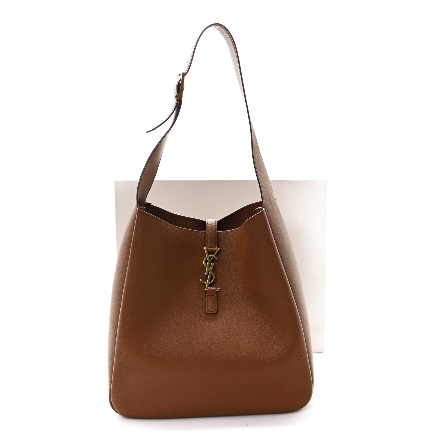 Saint Laurent Grained Calfskin Large Le 5 A 7 Soft Hobo Fox 11 of 11