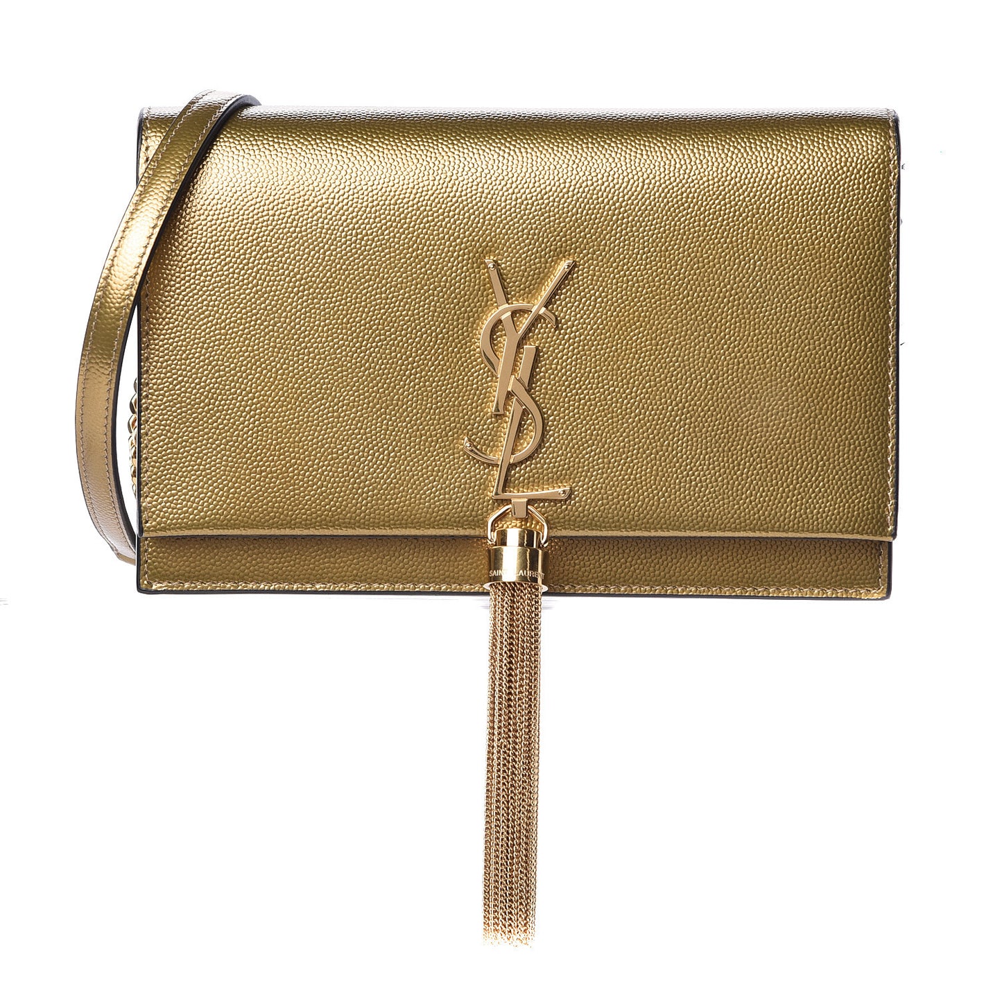 Grain De Poudre Kate Monogram Tassel Chain Wallet Brome