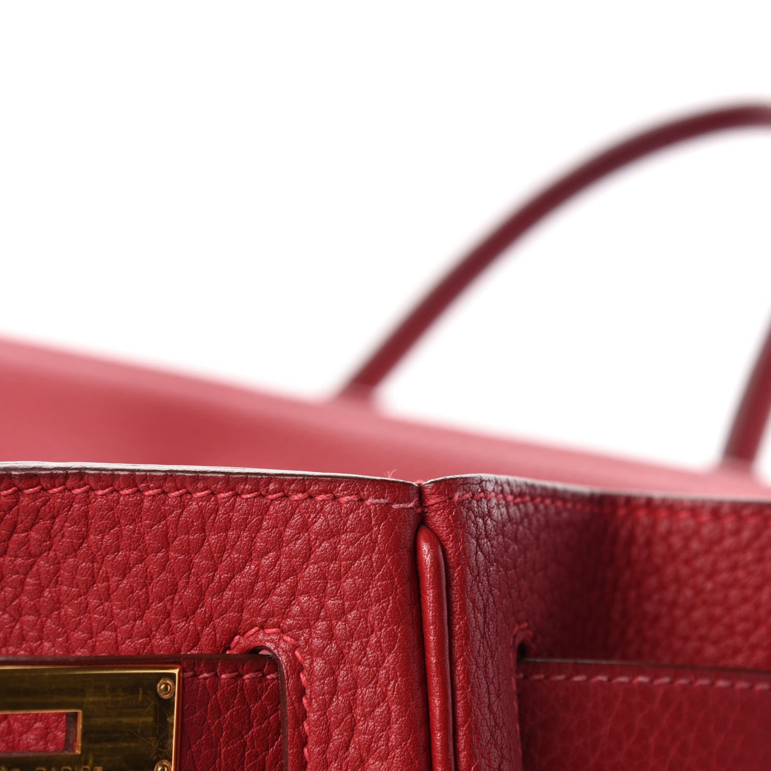 Hermes Taurillon Clemence Birkin 40 Rouge Casaque 14 of 21