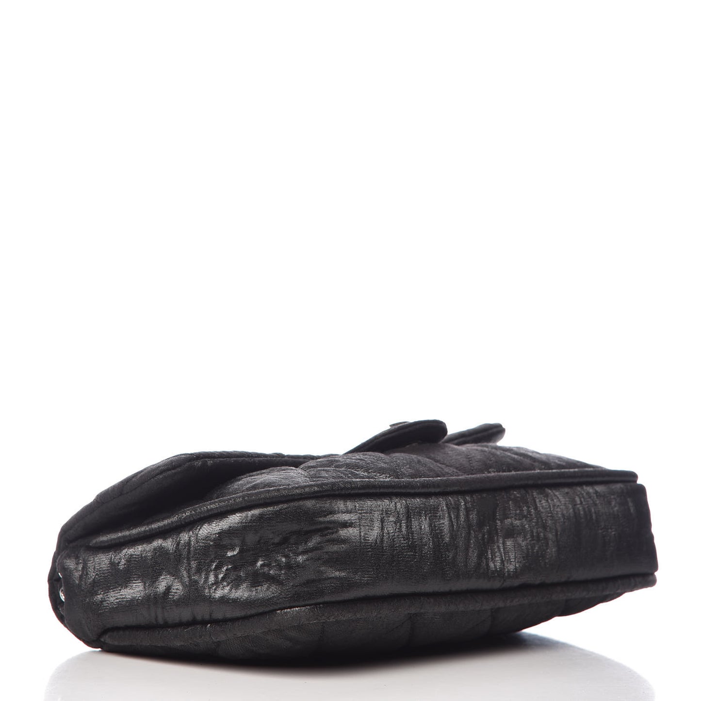 Coated Canvas Quilted Le Marais Flap Black