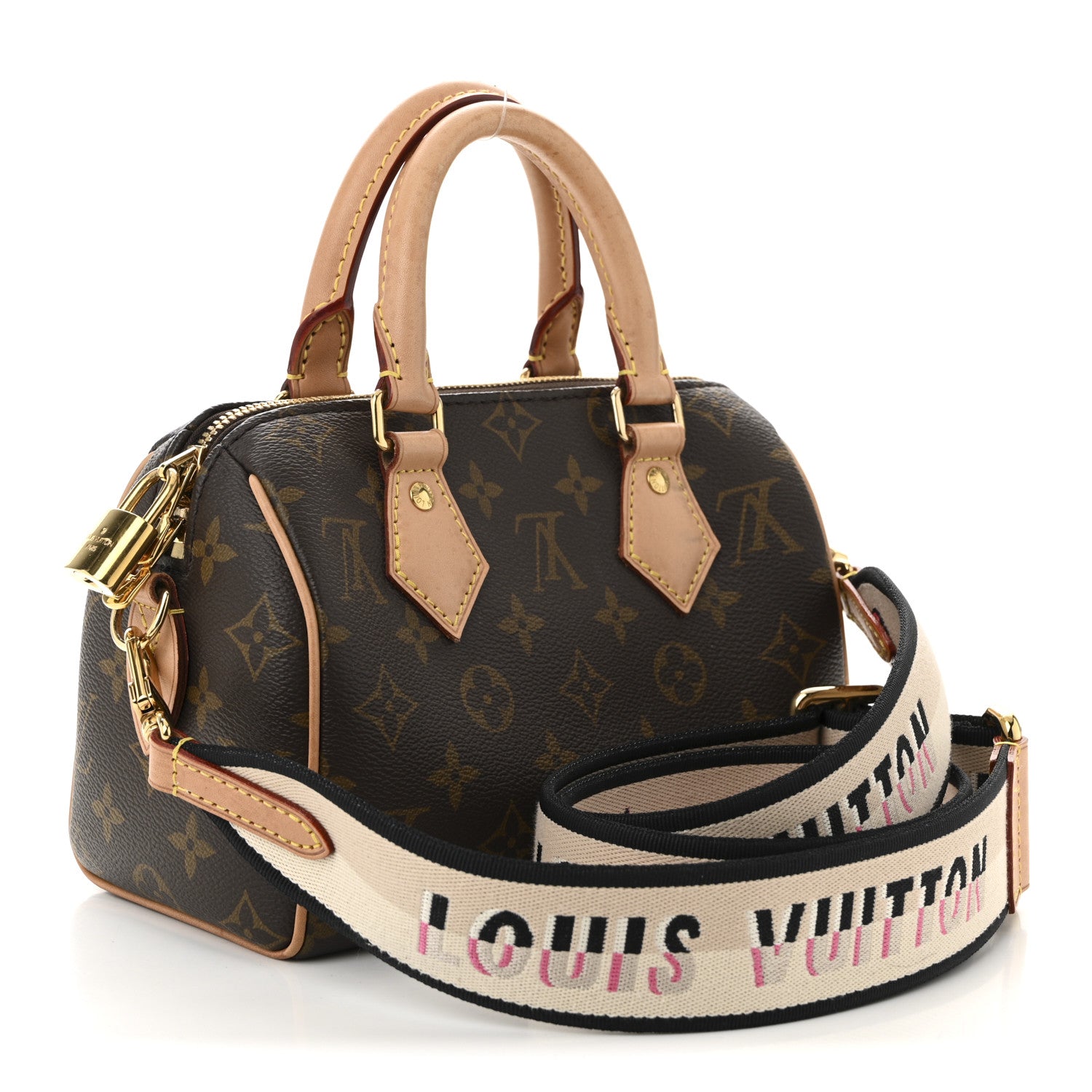 Louis Vuitton Monogram Speedy Bandouliere 20 Black 3 of 9