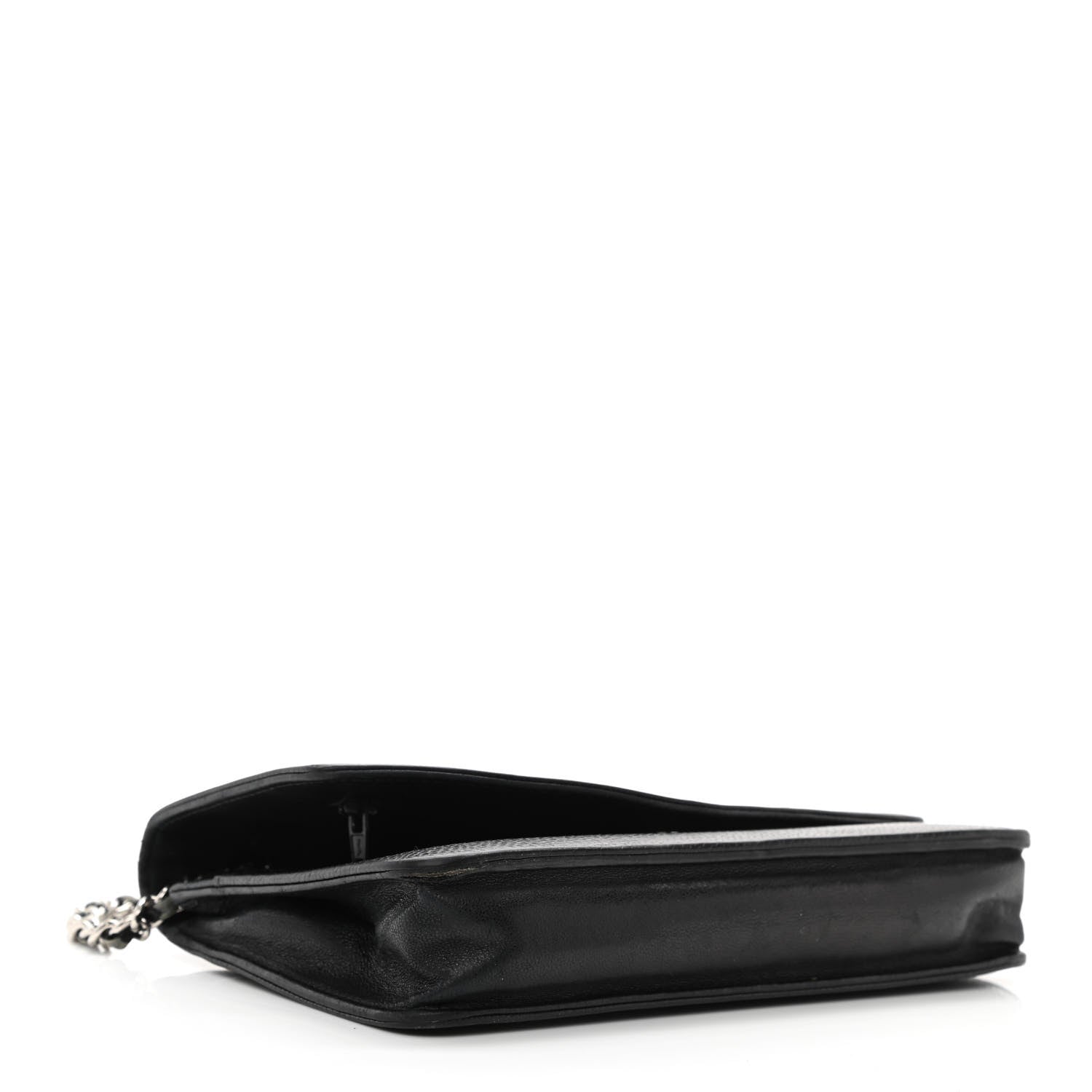 Chanel Caviar Timeless CC Wallet On Chain WOC Black 4 of 12