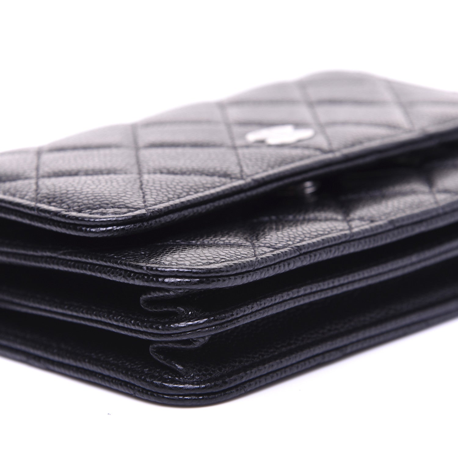 Chanel Caviar Quilted Mini Wallet On Chain WOC Black 6 of 13