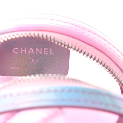 Chanel PVC Lambskin Filigree Round Clutch With Chain Pink 6 of 10