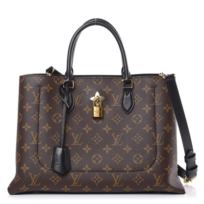 Louis Vuitton Monogram Flower Tote Black 1 of 8