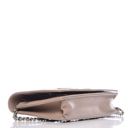 Chanel Vinyl Lipstick Wallet On Chain WOC Beige 4 of 13