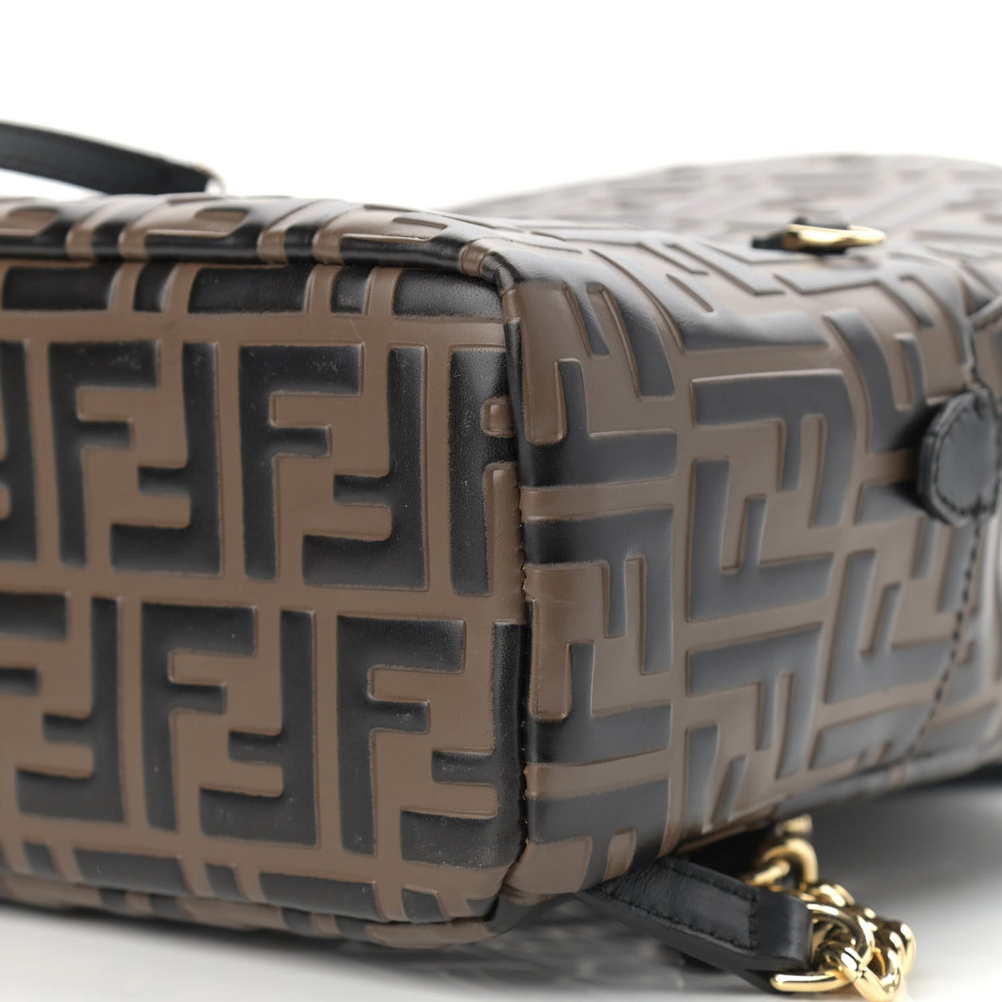 Vitello Bi-Color FF 1974 Embossed Mini Backpack Maya Black