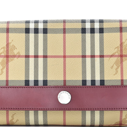 Burberry Haymarket Check Shoulder Bag Red 8 of 11