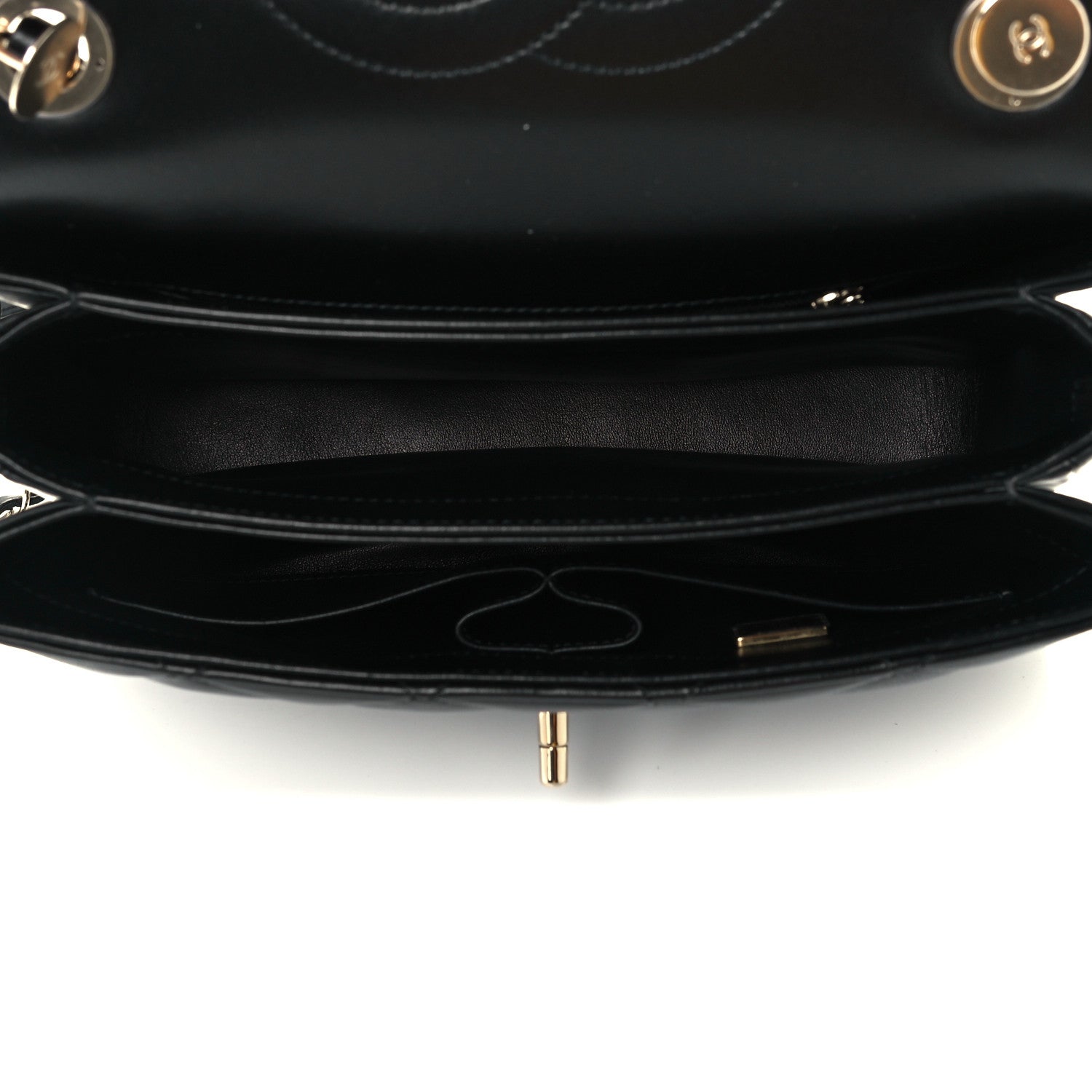 Chanel Lambskin Quilted Small Trendy CC Dual Handle Flap Bag Black 7 of 12