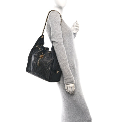 Chanel Caviar Quilted Medium Chanel 25 Handbag Black 2 of 11