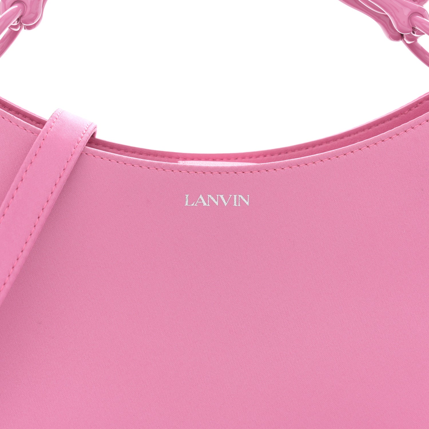 Lanvin Satin Cat Hobo Pink 7 of 13