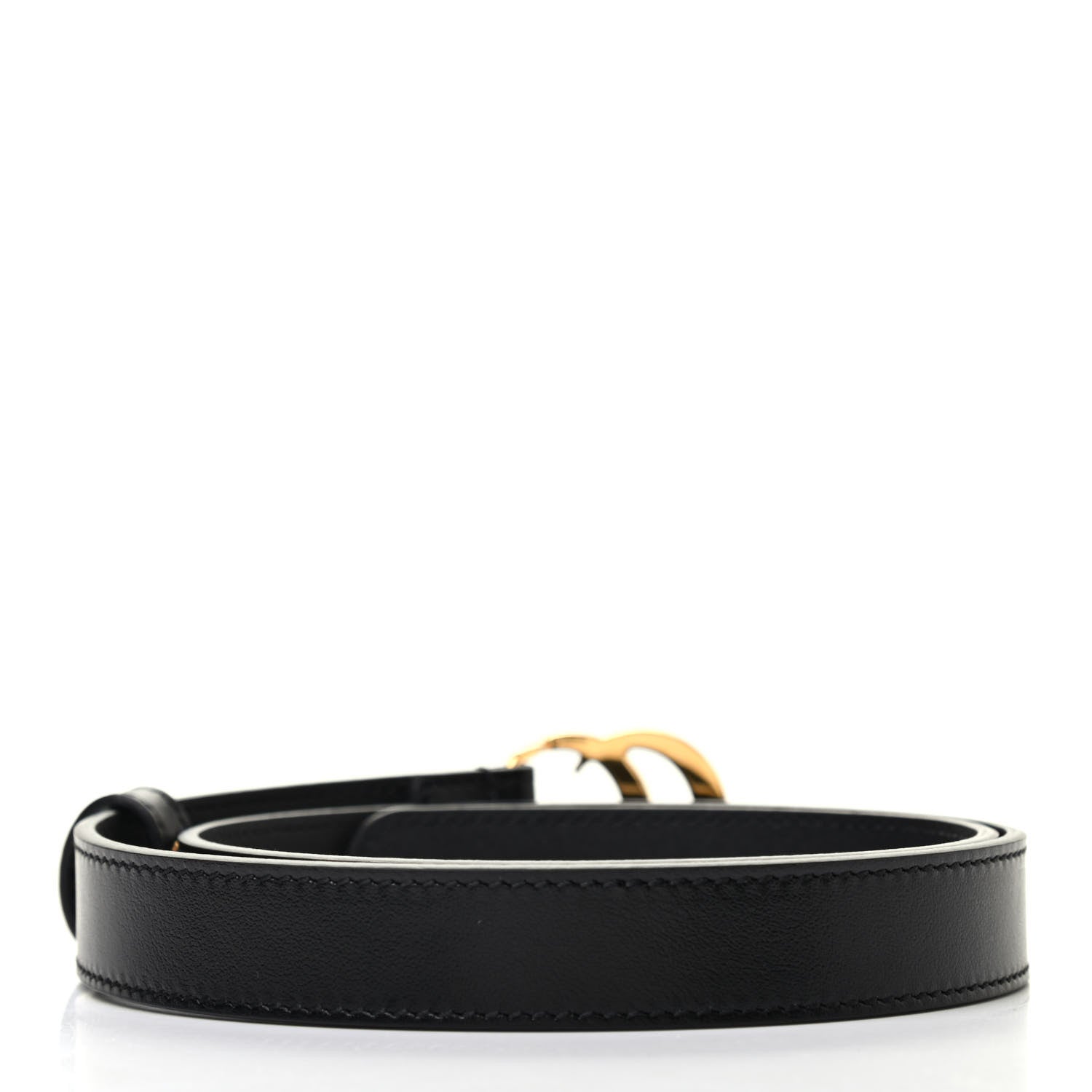 Gucci Plutone Calfskin Double G 20mm Belt 65 26 Black 2 of 5