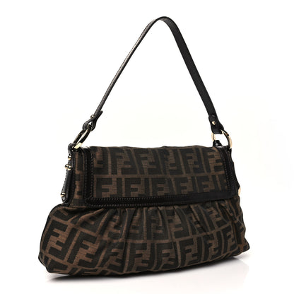 Fendi Zucca Small Chef Shoulder Bag Tobacco 3 of 10