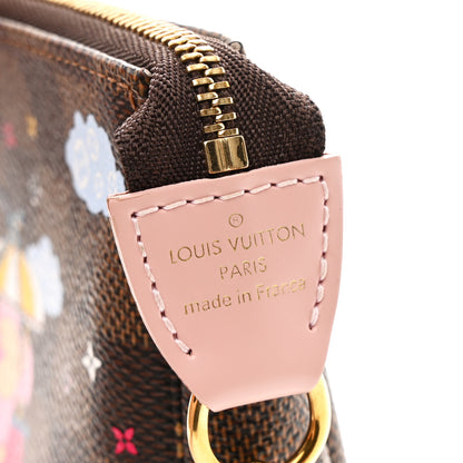 Louis Vuitton Damier Ebene 2020 Christmas Animation Big Wheel Mini Pochette Accessories Rose Ballerine 7 of 8