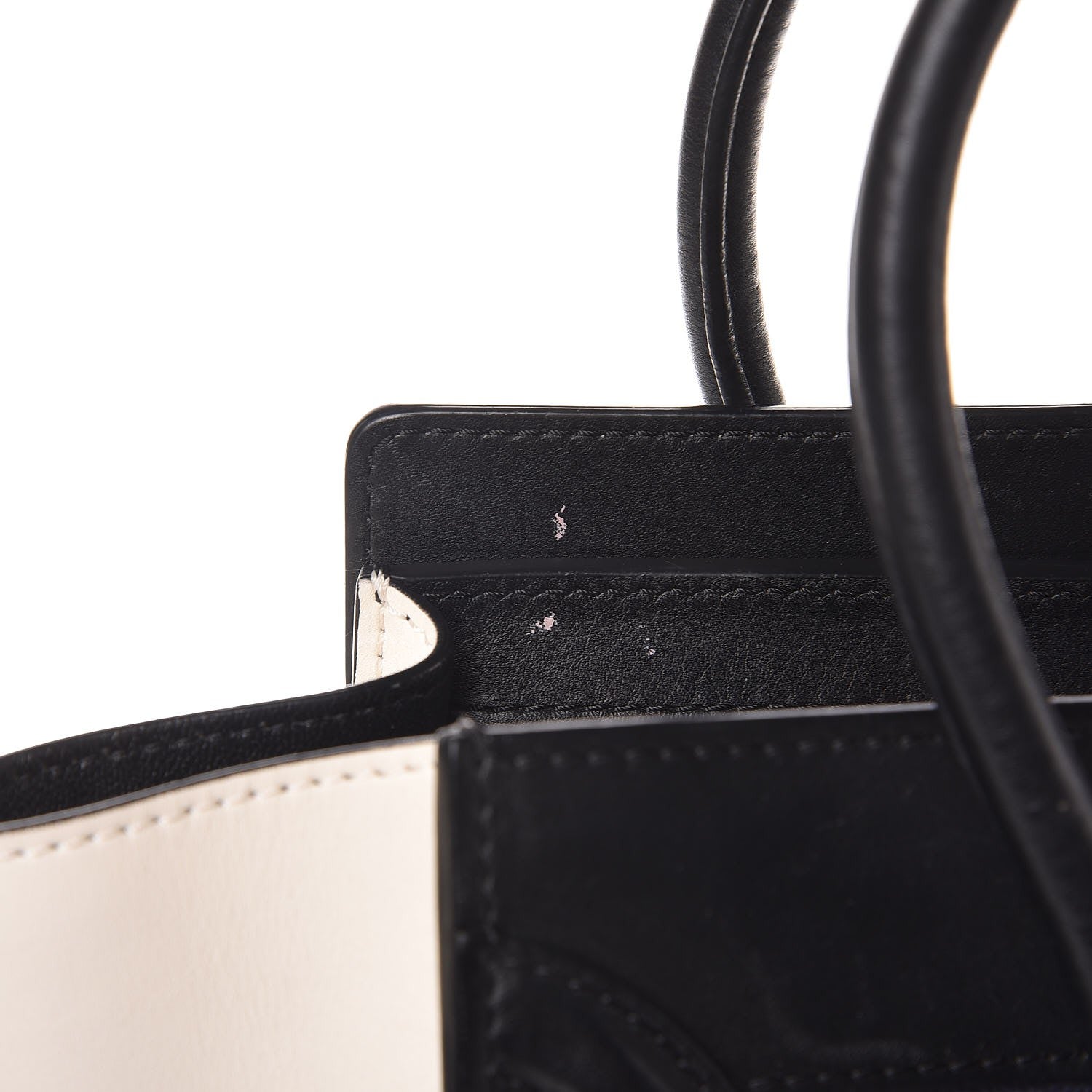 Celine Textured Calfskin Micro Tri-Color Luggage Navy Blue 10 of 10