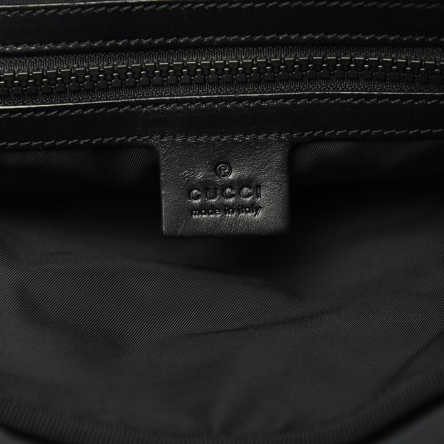 Gucci Nylon Embroidered Web Double Buckle Backpack Blue 6 of 16
