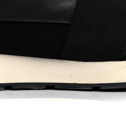 Balenciaga Mesh Calfskin Neoprene Suede Mens Race Runner Sneakers 45 Black 22 of 23