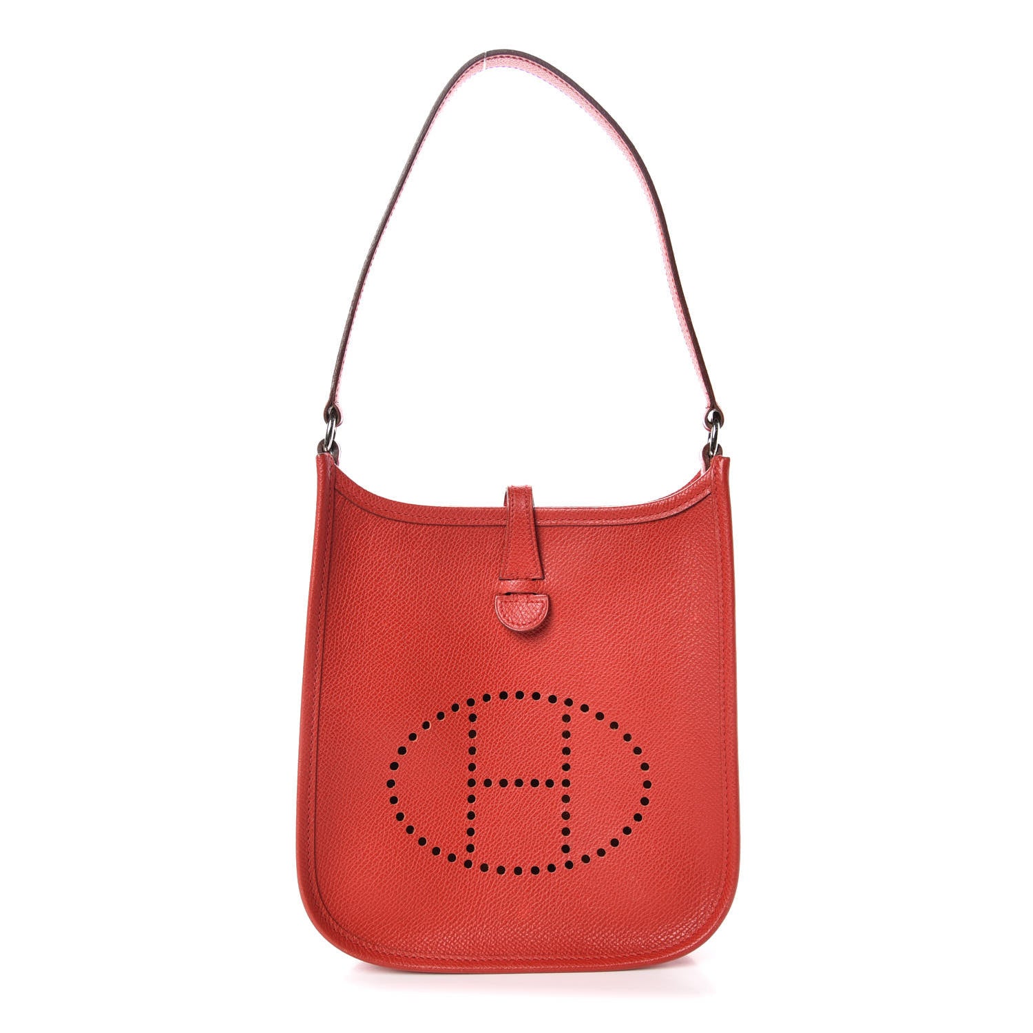 Hermes Epsom Evelyne Short Strap TPM Rouge 1 of 10