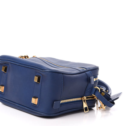 Louis Vuitton Supple Calfskin Paname Take Off Flight Bag Blue 10 of 11