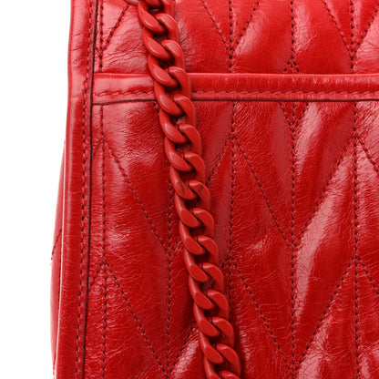 Miu Miu Vitello Shine Trapu Shoulder Bag Red 12 of 12