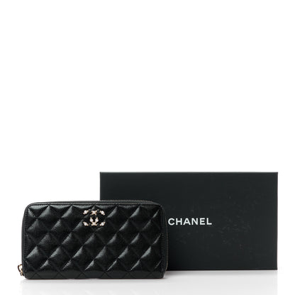 Chanel Caviar Quilted Pearl Coco Candy Large Gusset Zip Black 13 of 13