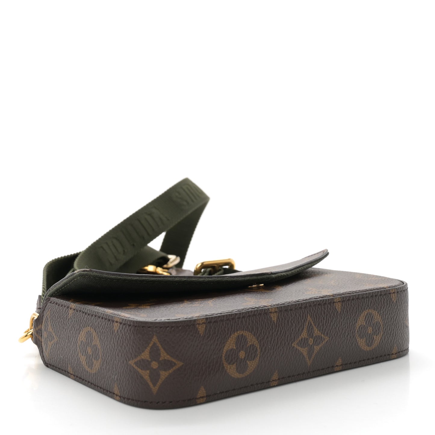Monogram Felicie Strap & Go Kaki