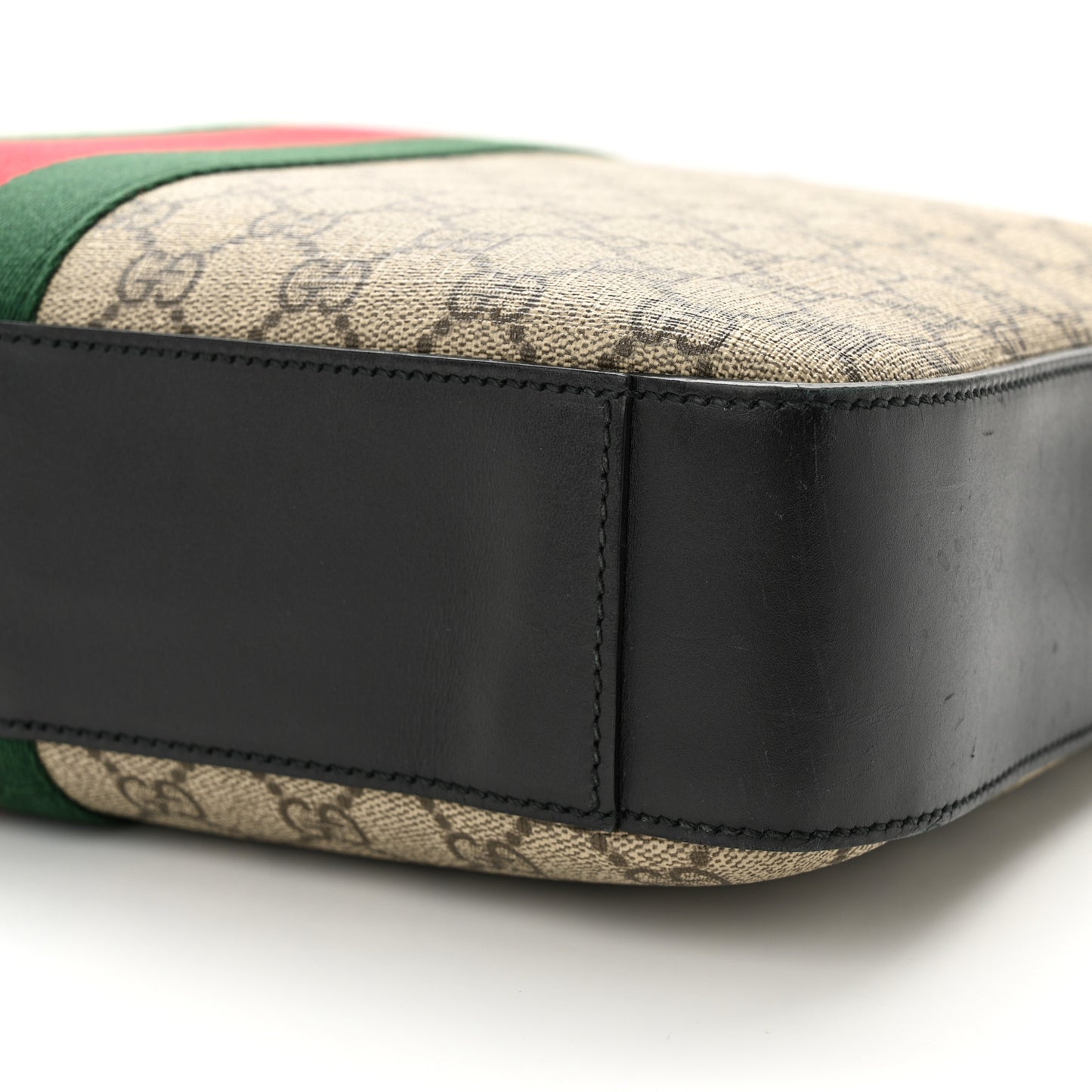 GG Supreme Monogram Web Briefcase Black