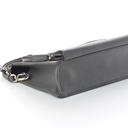 Prada Saffiano Travel Wristlet Bag Marmo 6 of 7