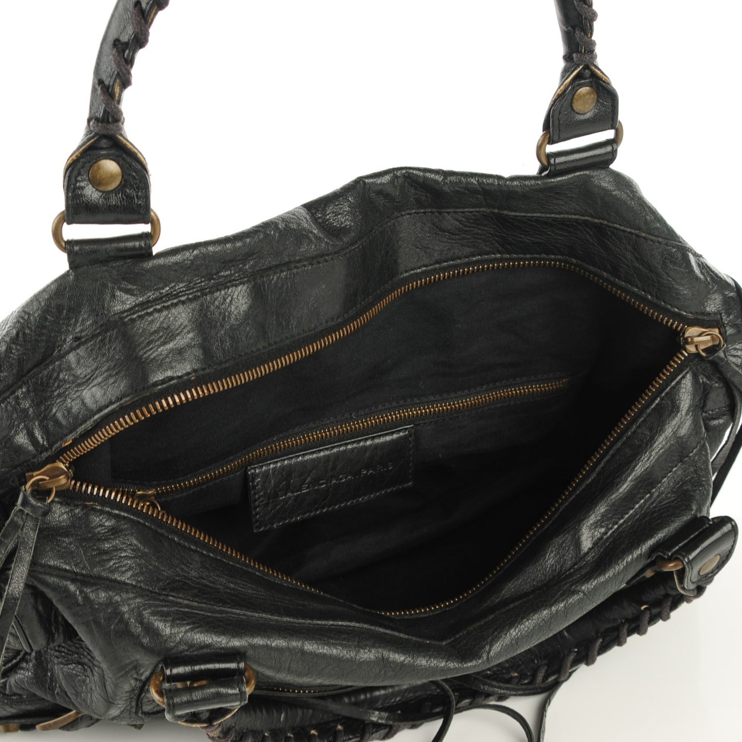 Chevre Classic Hardware Twiggy Black