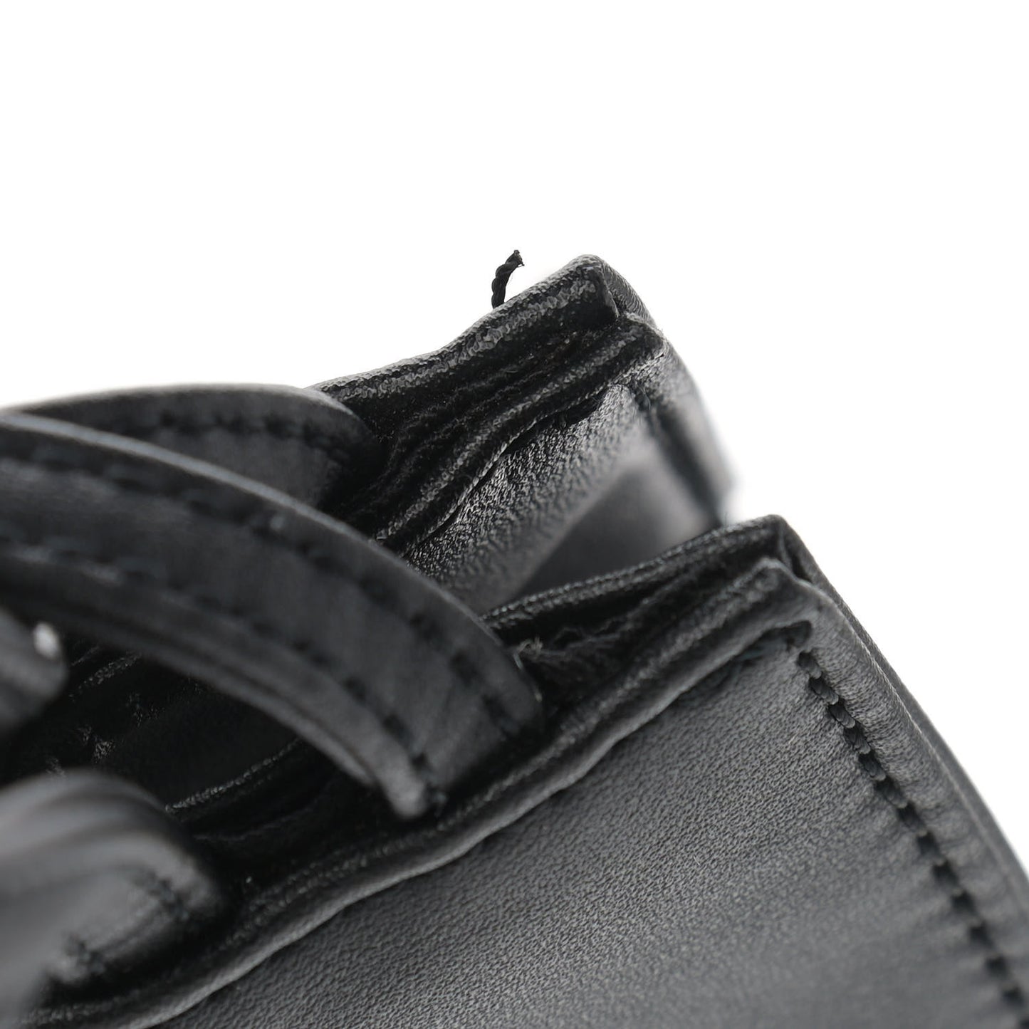 Vegan Leather Small Shopping Bag Black