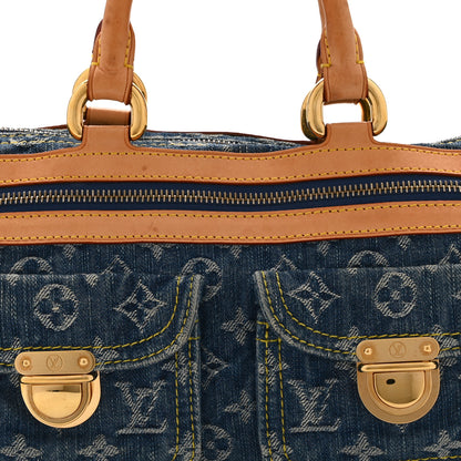 Louis Vuitton Monogram Denim Neo Speedy Blue 8 of 10