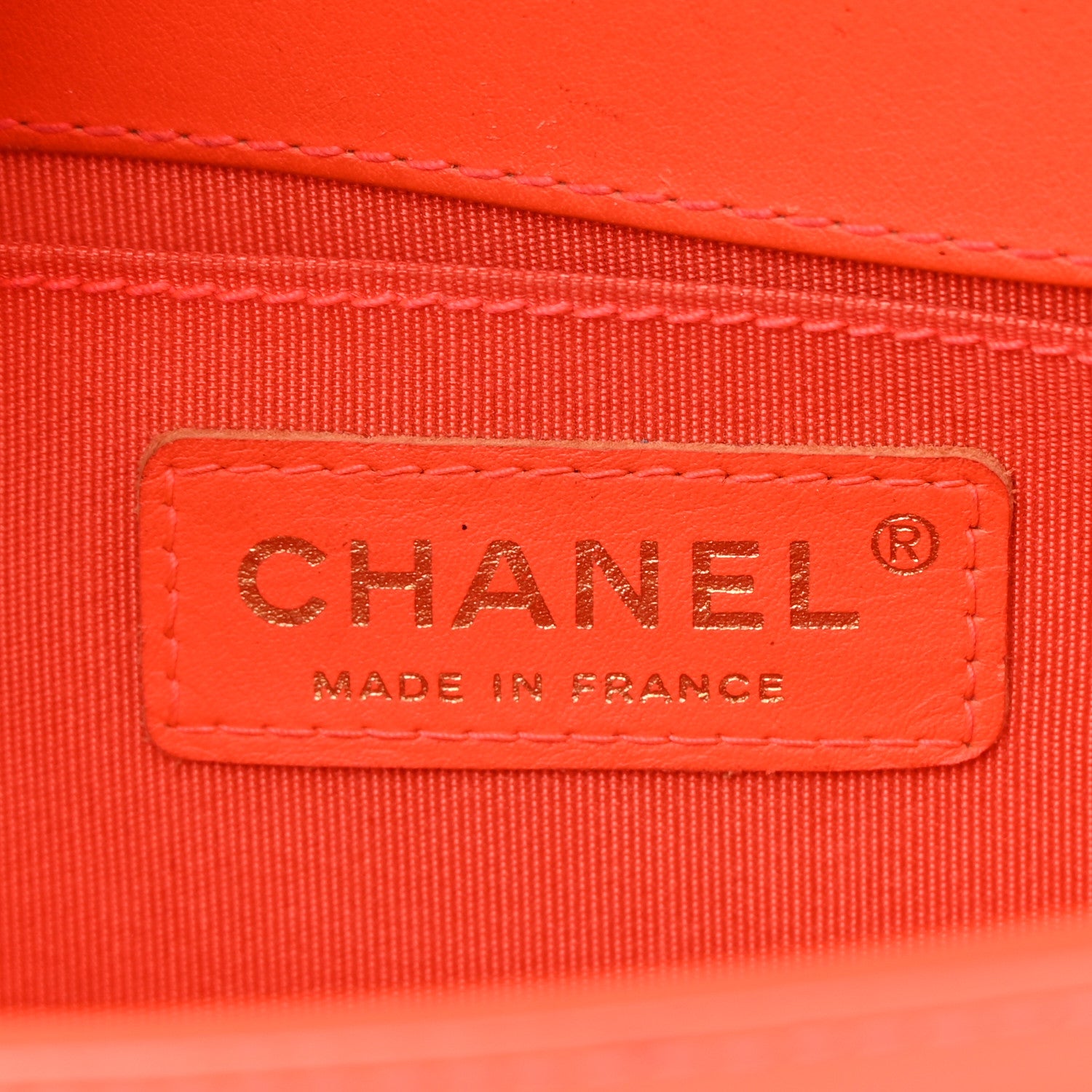 Chanel Patent Calfskin Quilted Small Boy Flap Orange 6 of 25