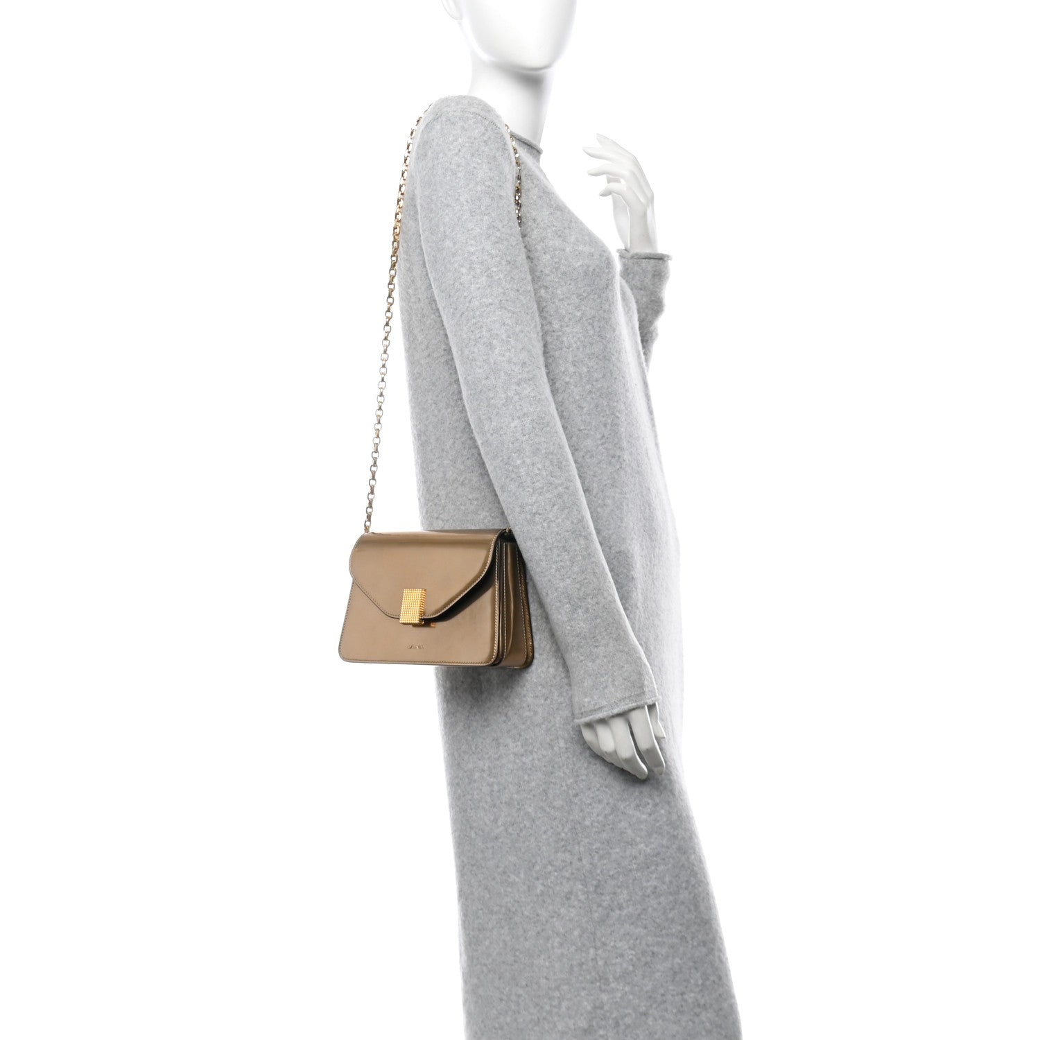 Lanvin Metallic Calfskin Concerto Bag Gold 2 of 9