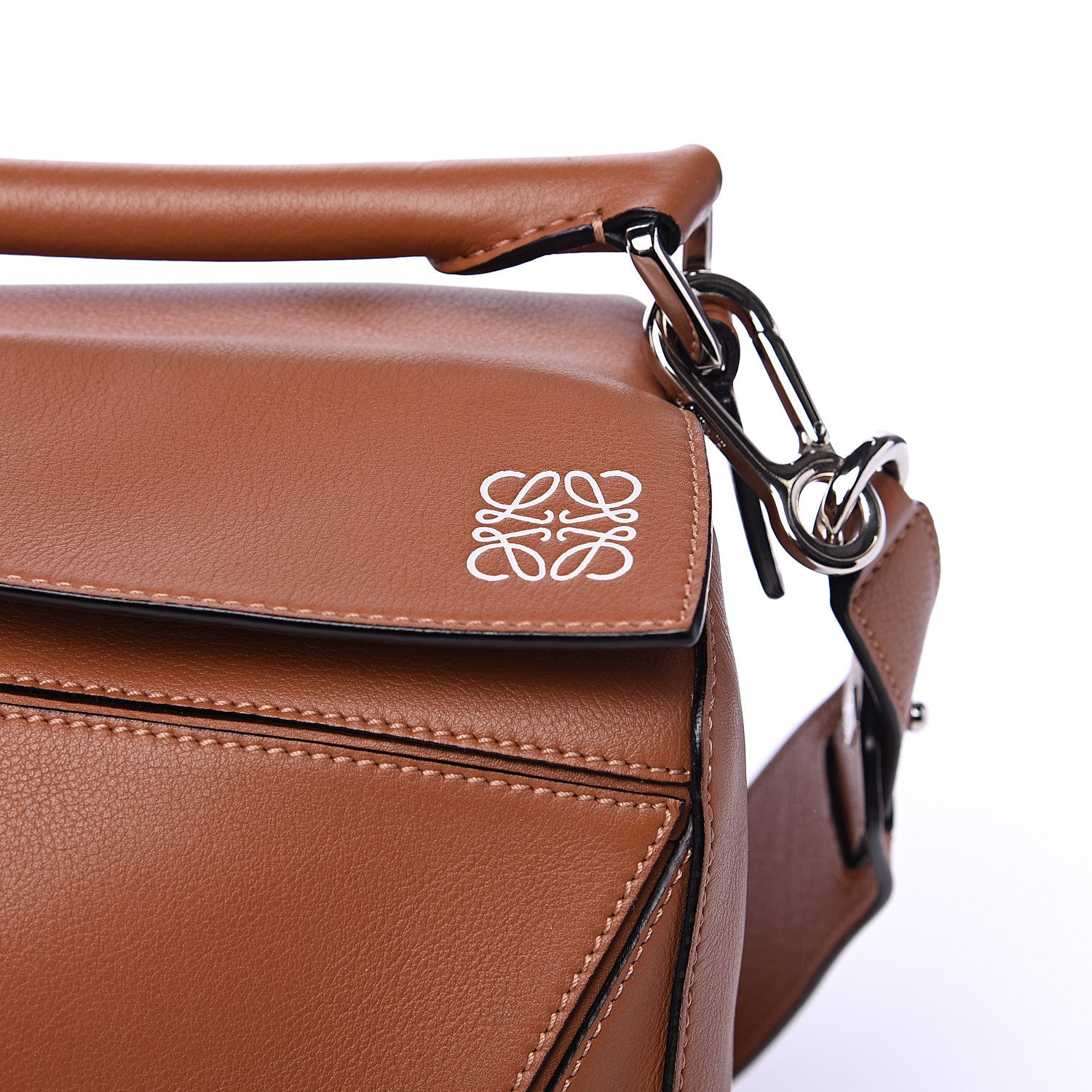 Loewe Calfskin Medium Puzzle Bag Tan 9 of 9