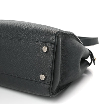 Fendi Cuoio Romano Selleria Bi-Color Medium Peekaboo Iconic Satchel Asfalto Latte 10 of 10