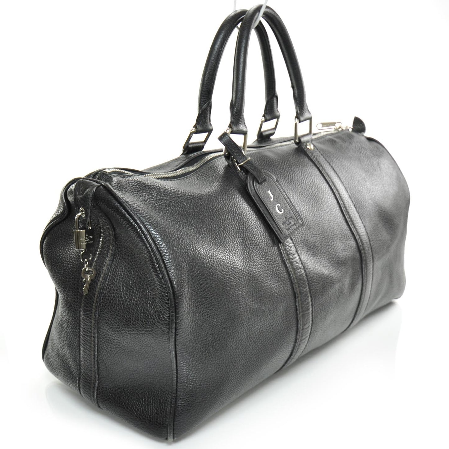 Tobago Leather Keepall 50 Black