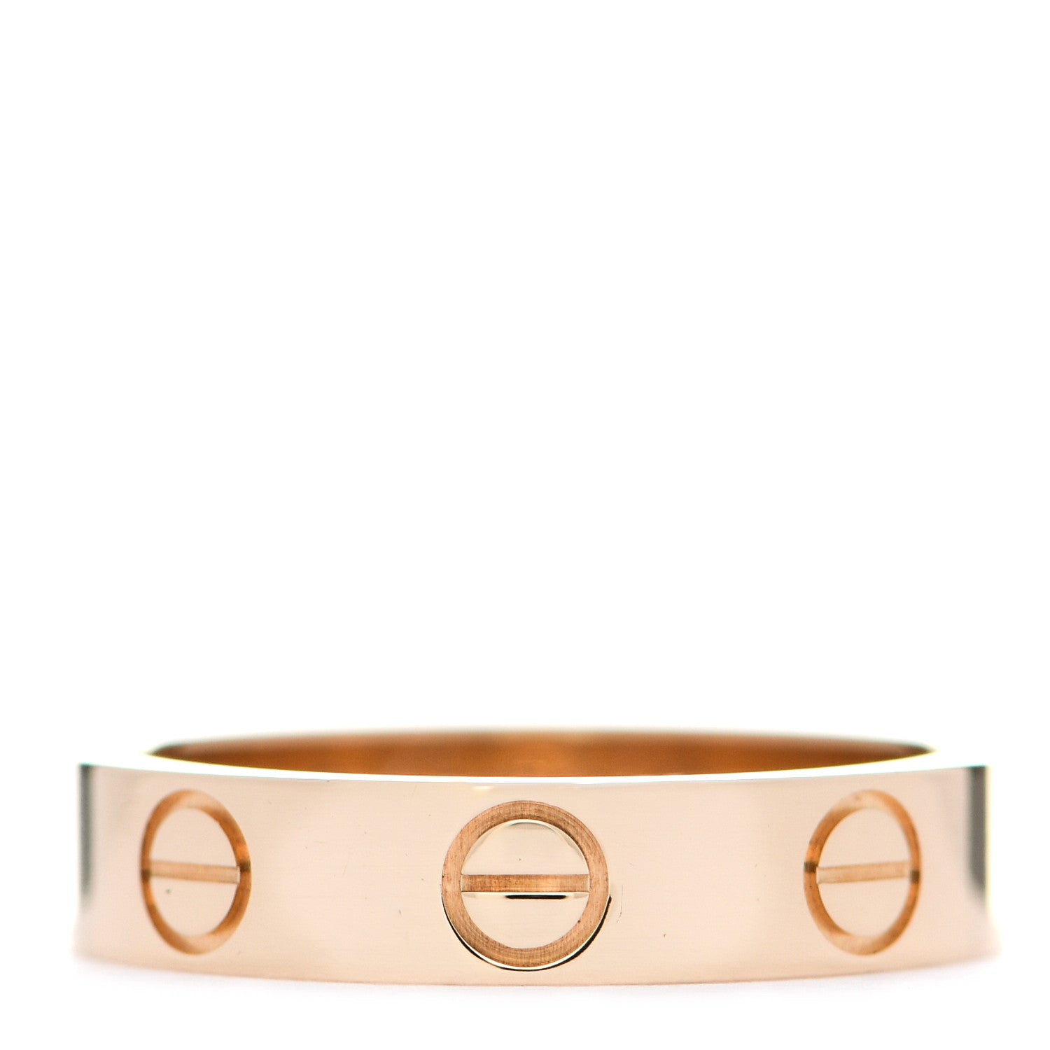 Cartier 18K Yellow Gold 3.5mm LOVE Wedding Band Ring 46 3.75 1 of 5