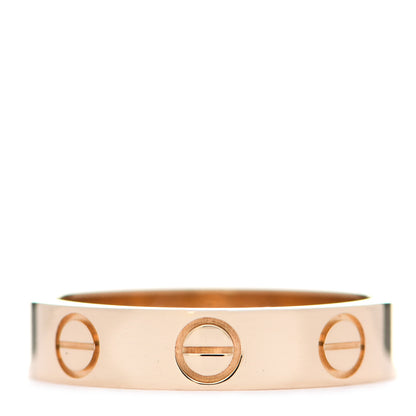 Cartier 18K Yellow Gold 3.5mm LOVE Wedding Band Ring 46 3.75 1 of 5