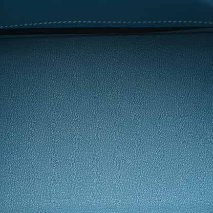 Hermes Togo Birkin 25 New Blue Jean 5 of 10