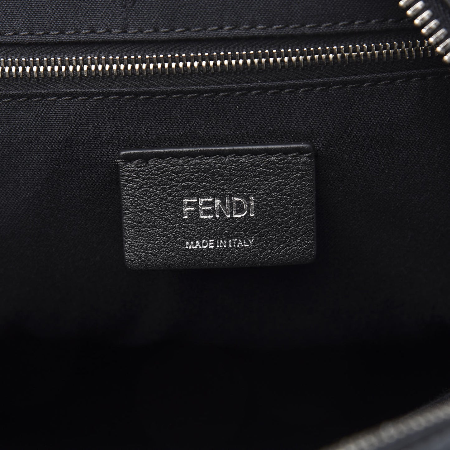 Vitello Nylon Studded Backpack Black