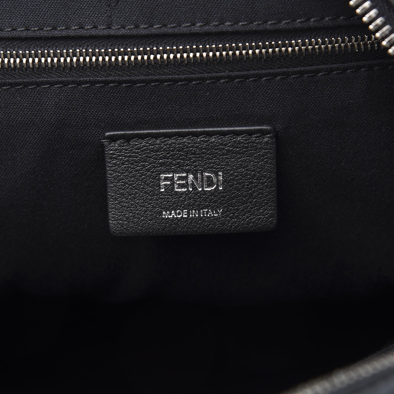 Fendi Vitello Nylon Studded Backpack Black 5 of 9