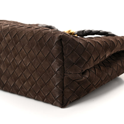 Bottega Veneta Suede Intrecciato Medium Andiamo Shoulder Bag Fondant 9 of 9