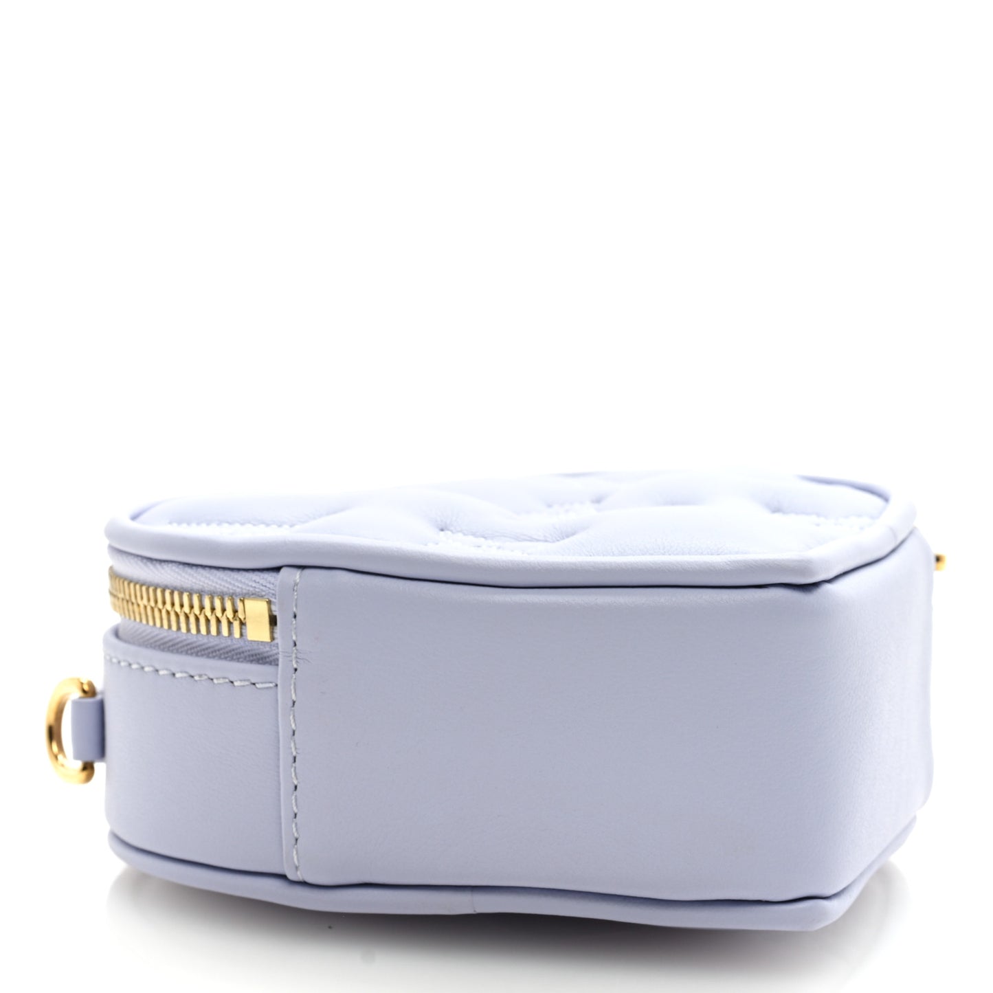 Calfskin Embroidered Monogram Pop My Heart Bag Pouch Lilac